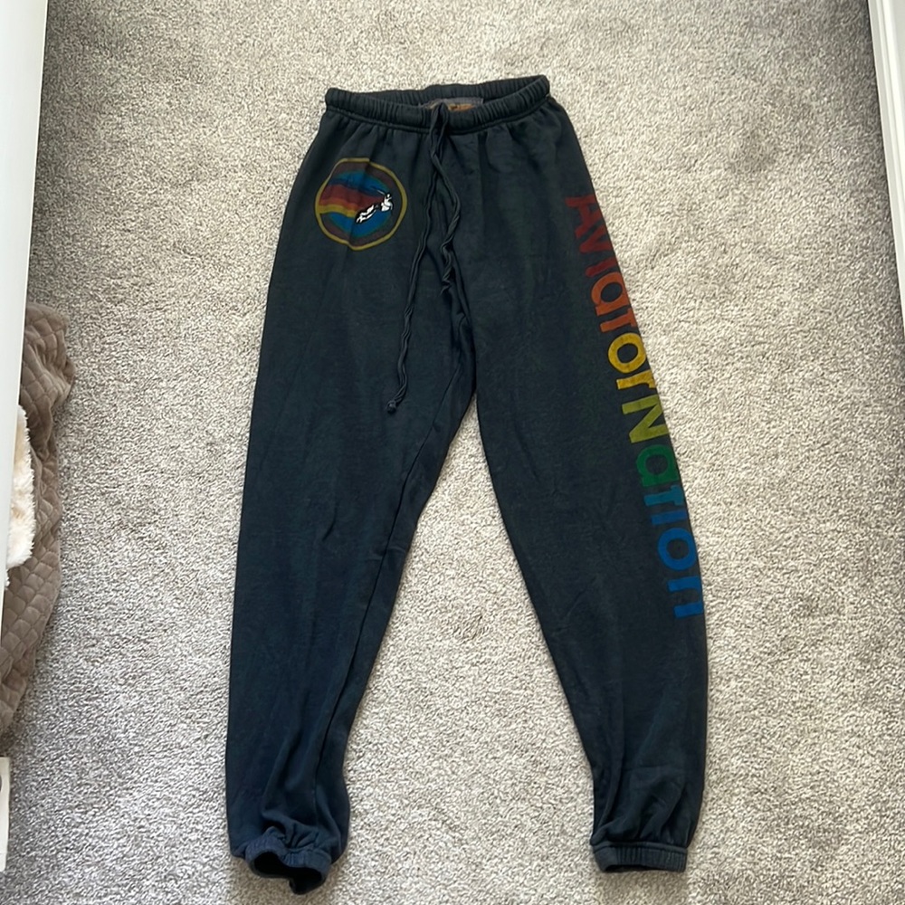 Aviator Nation Charcoal Sweatpants SIZE SMALL